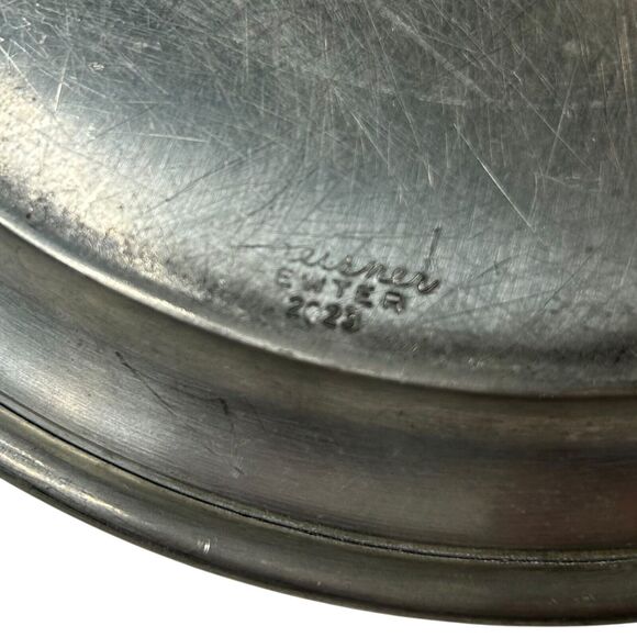 Preisner Pewter No.2023 Tray 8 inch and 6 Cordial Goblet Cups 3.75 inches Tall - Picture 9 of 12